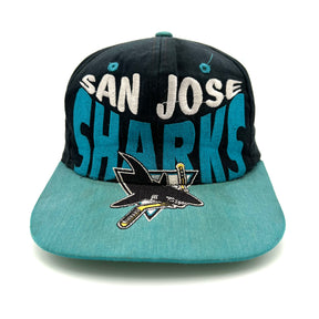 Vintage NHL San Jose Sharks Snap-Back Hat - Adult OSFA