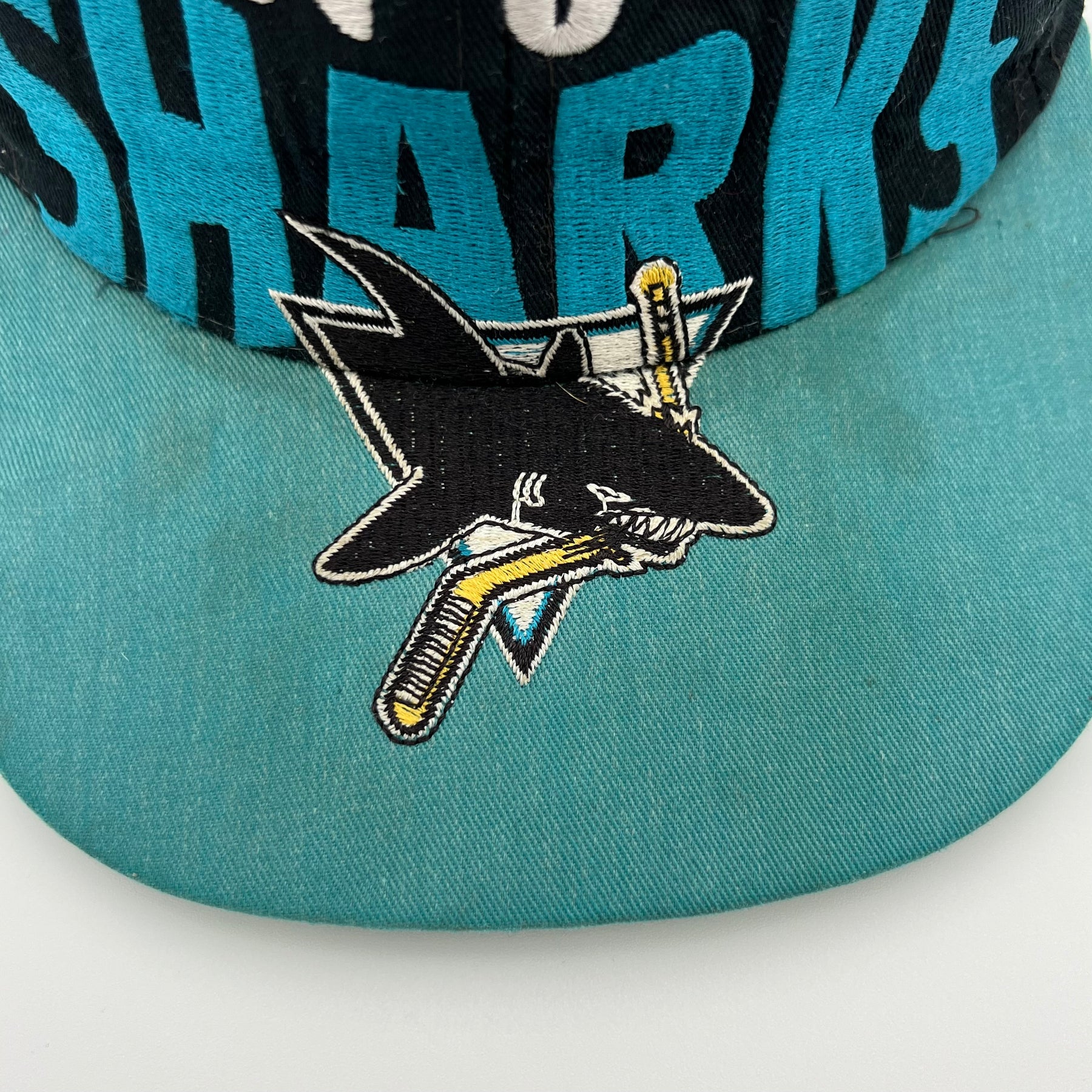 Vintage NHL San Jose Sharks Snap-Back Hat - Adult OSFA
