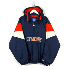 Vintage Starter Syracuse University 1/4 Zip Jacket - Men's Large