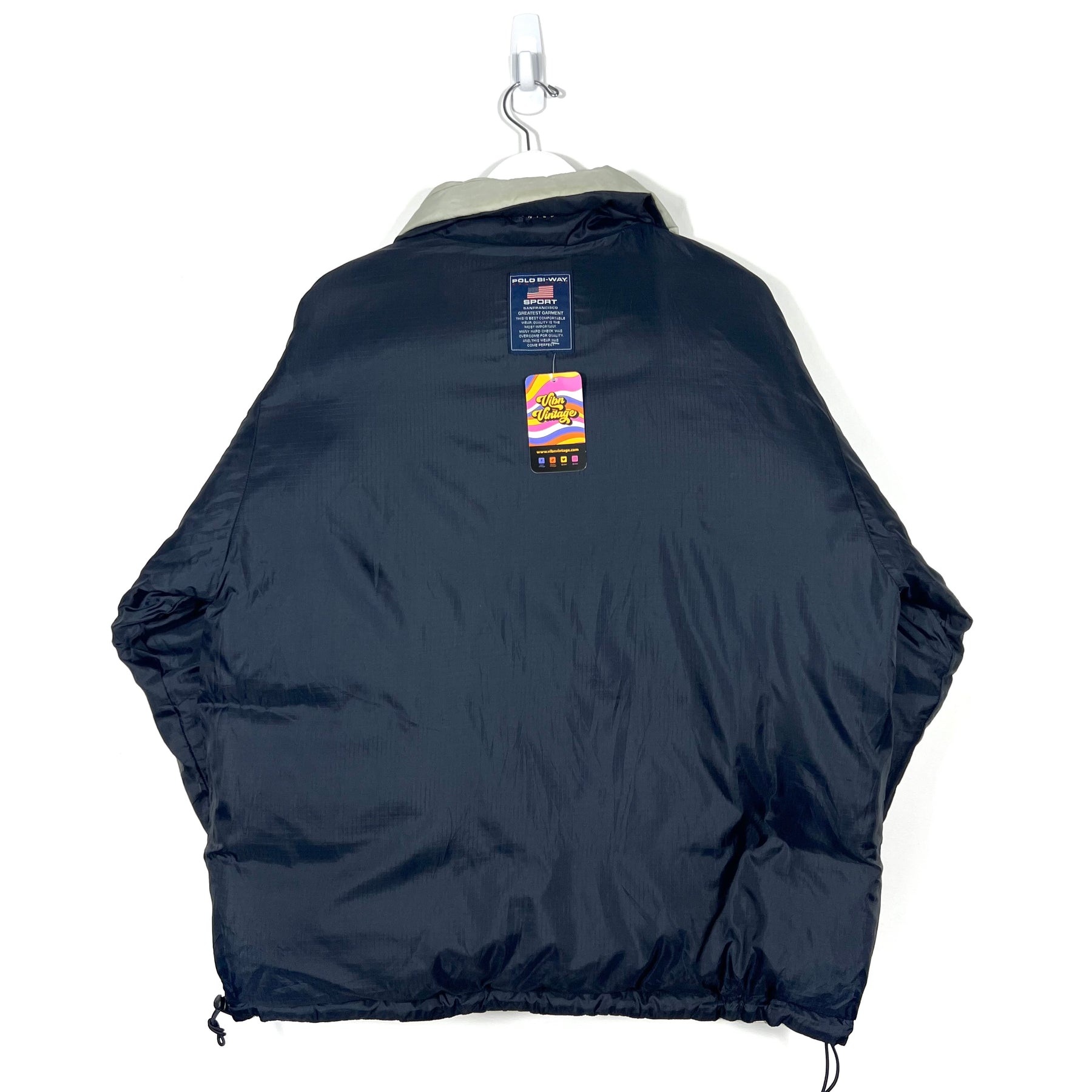 Vintage Polo Sport Bi-Way Reversible Insulated Jacket - Men's Medium