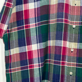 Vintage Tommy Hilfiger Half-Sleeve Buttoned Shirt - Men's Large