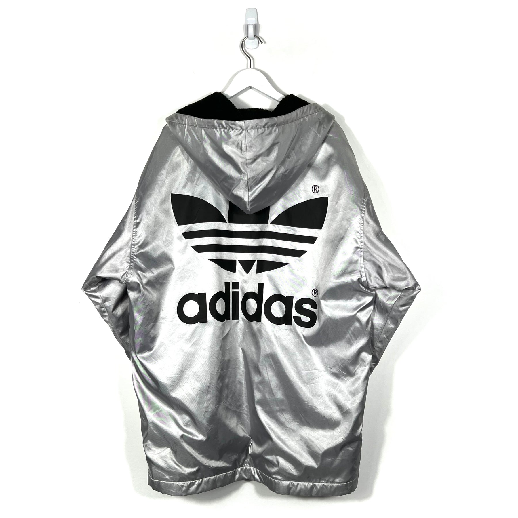 Vintage Adidas Big Logo Fleece Lined Lightweight Jacket - Men's XL