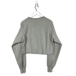 Vintage Champion Reverse Weave Cropped Crewneck Sweatshirt - Women's Small