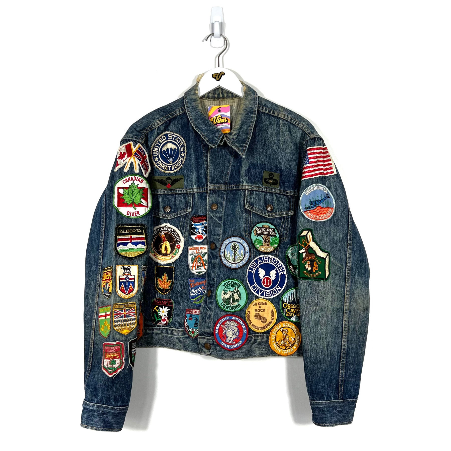 Vintage United States Paratroops Denim Jacket - Men's Medium