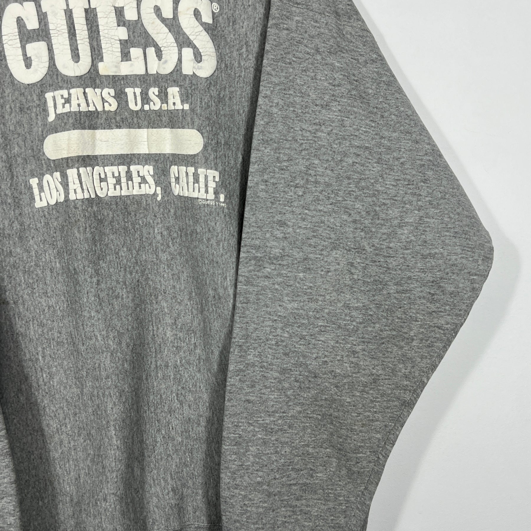 Vintage Guess Spell Out Sweatshirt - Men's Large