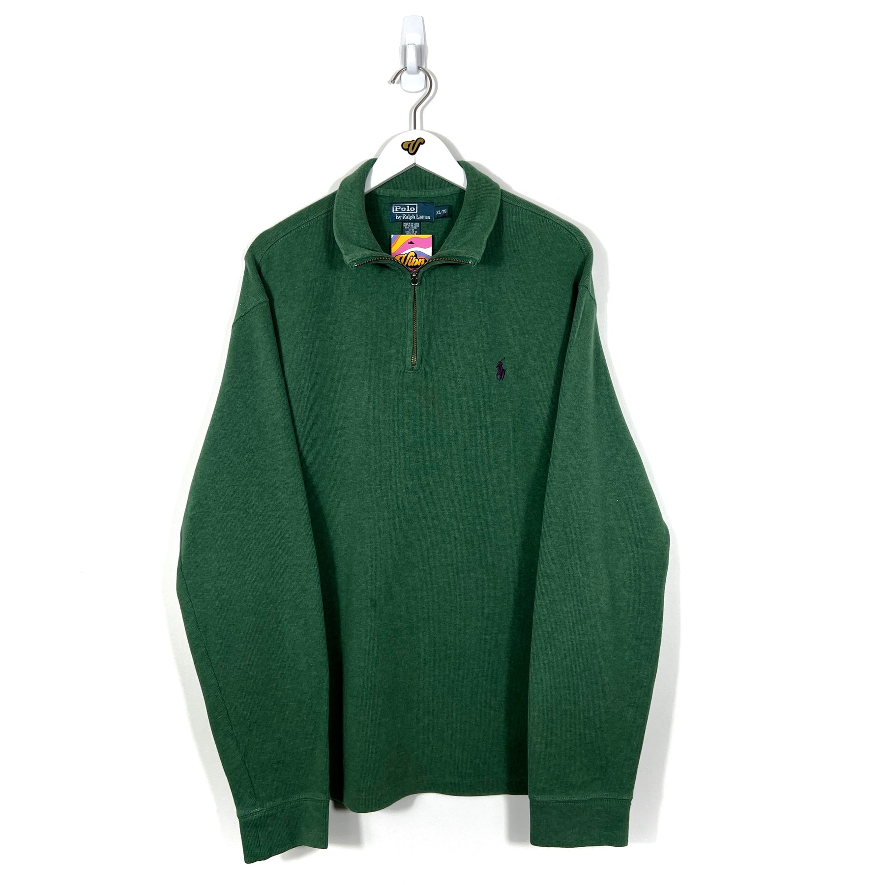 Vintage Polo Ralph Lauren 1/4 Zip Sweatshirt - Men's XL