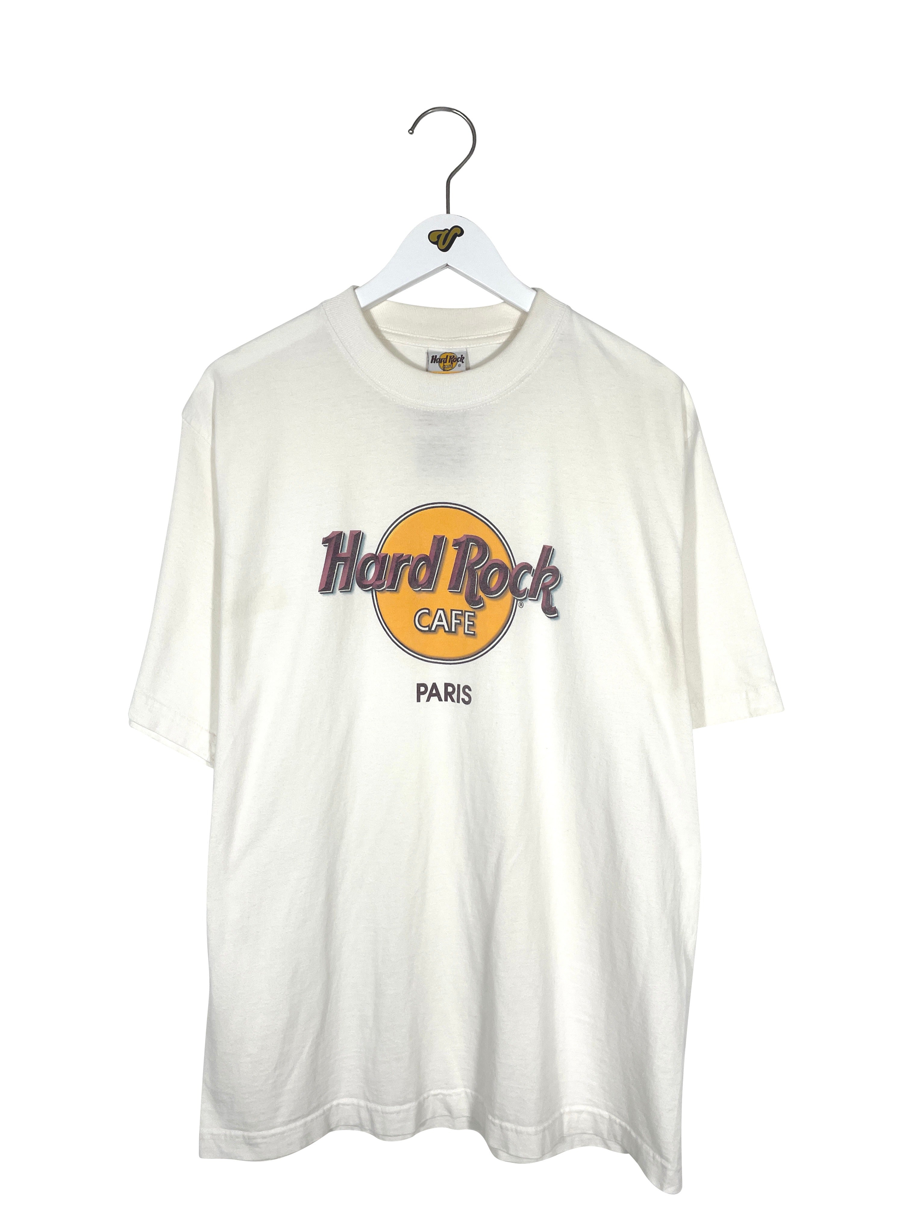 Vintage Hard Rock Cafe Paris Graphic T-Shirt - Men's Large