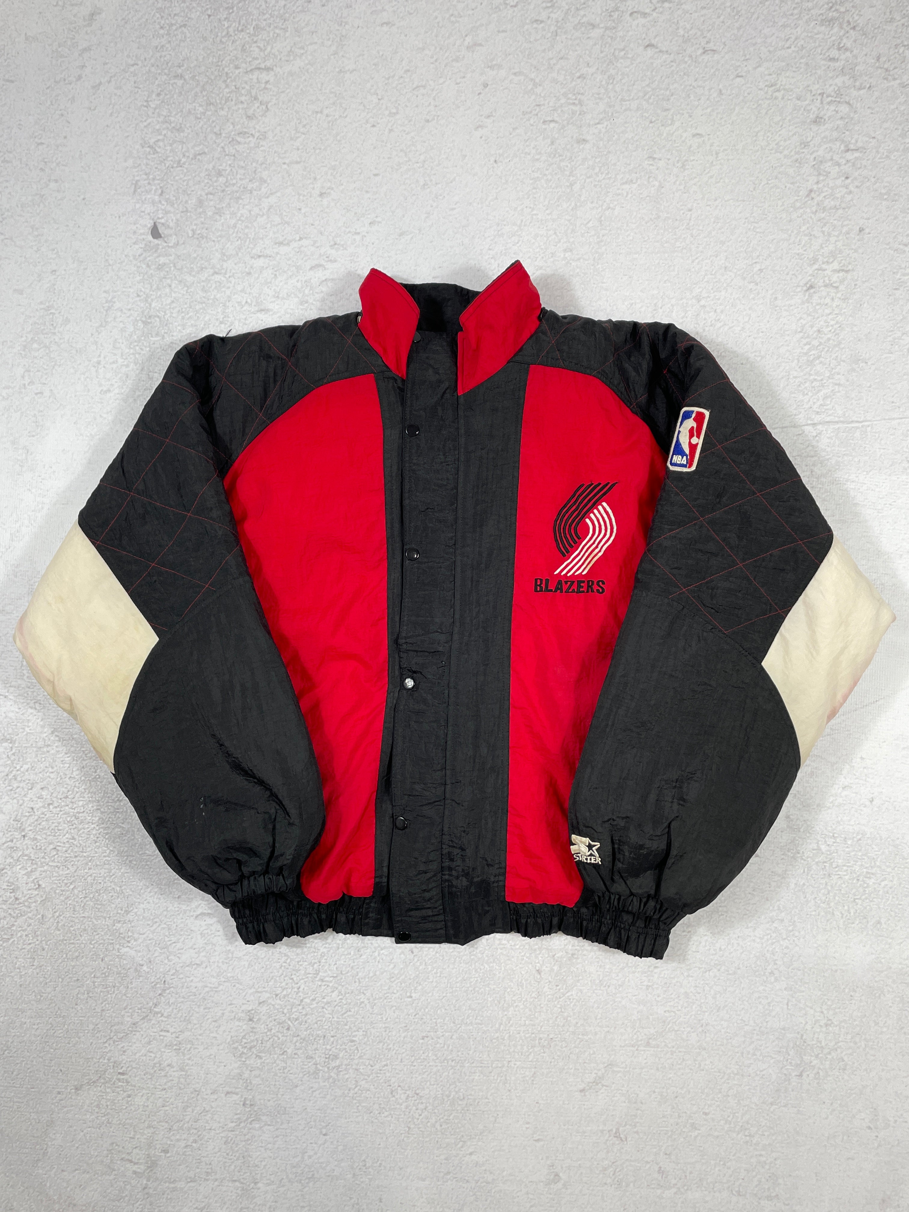 Vintage Starter NBA Portland Trailblazers Insulated Jacket - Men's XL