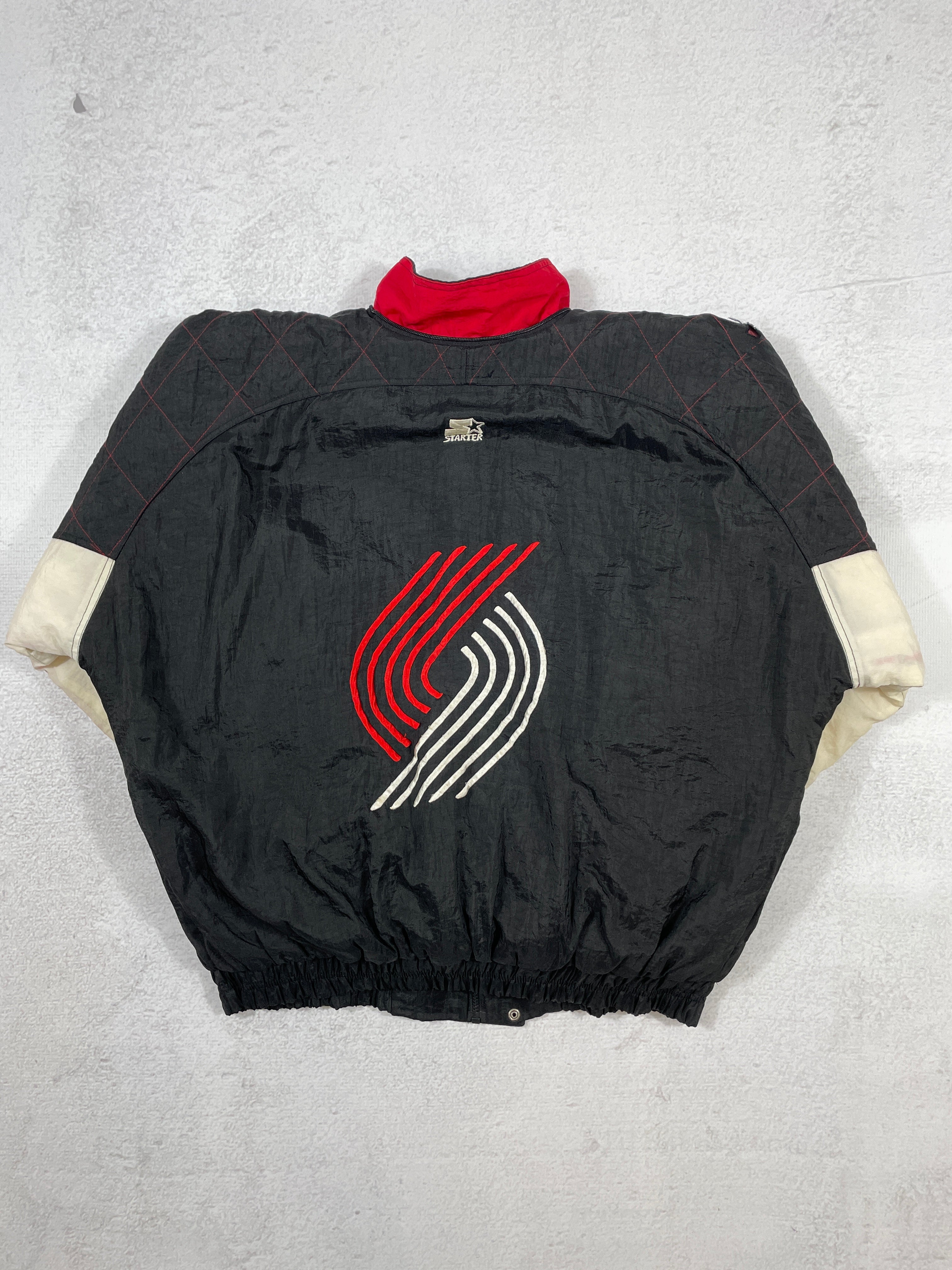 Vintage Starter NBA Portland Trailblazers Insulated Jacket - Men's XL
