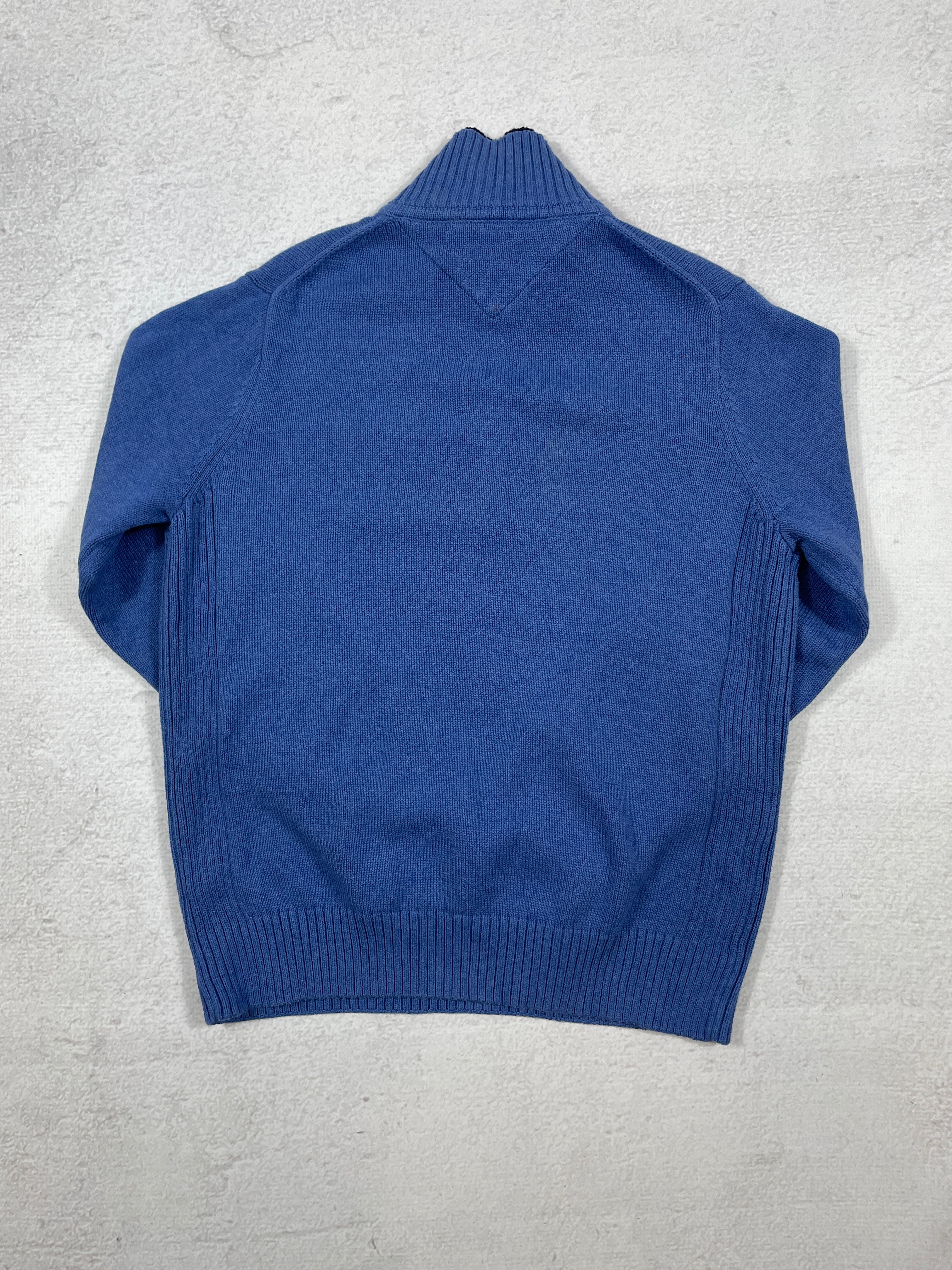 Vintage Tommy Hilfiger 1/4 Zip Knit Sweater - Men's Medium