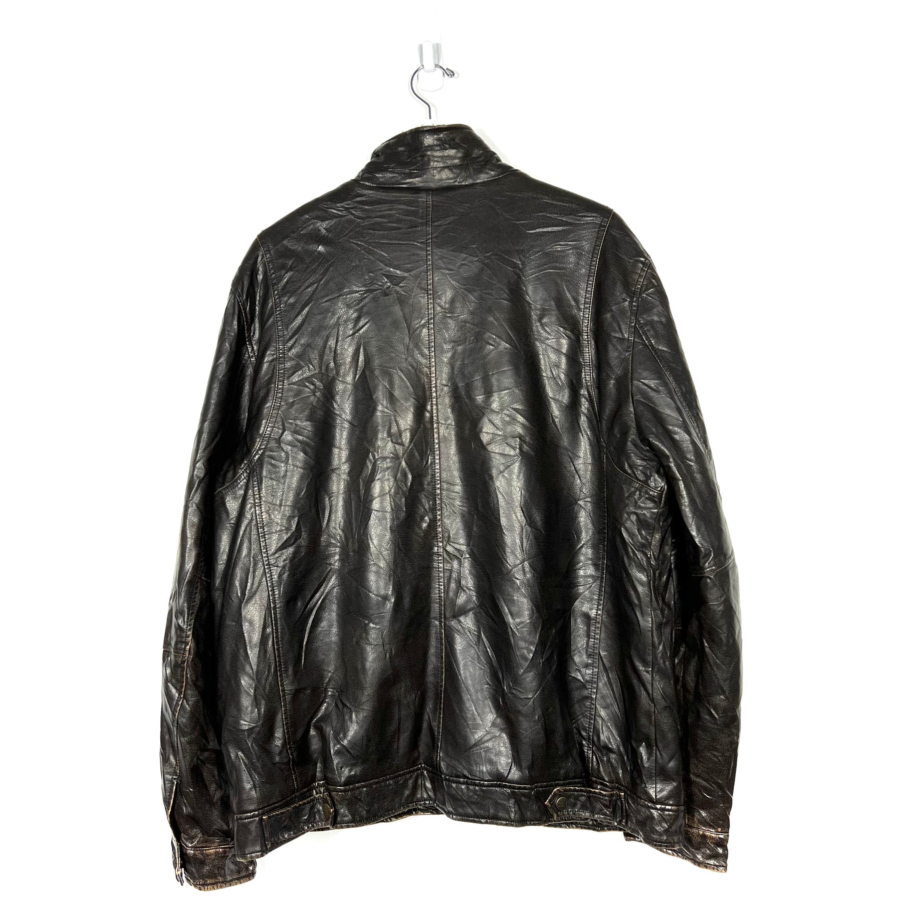 Vintage Levis Fur Lined Leather Jacket - Men's XL