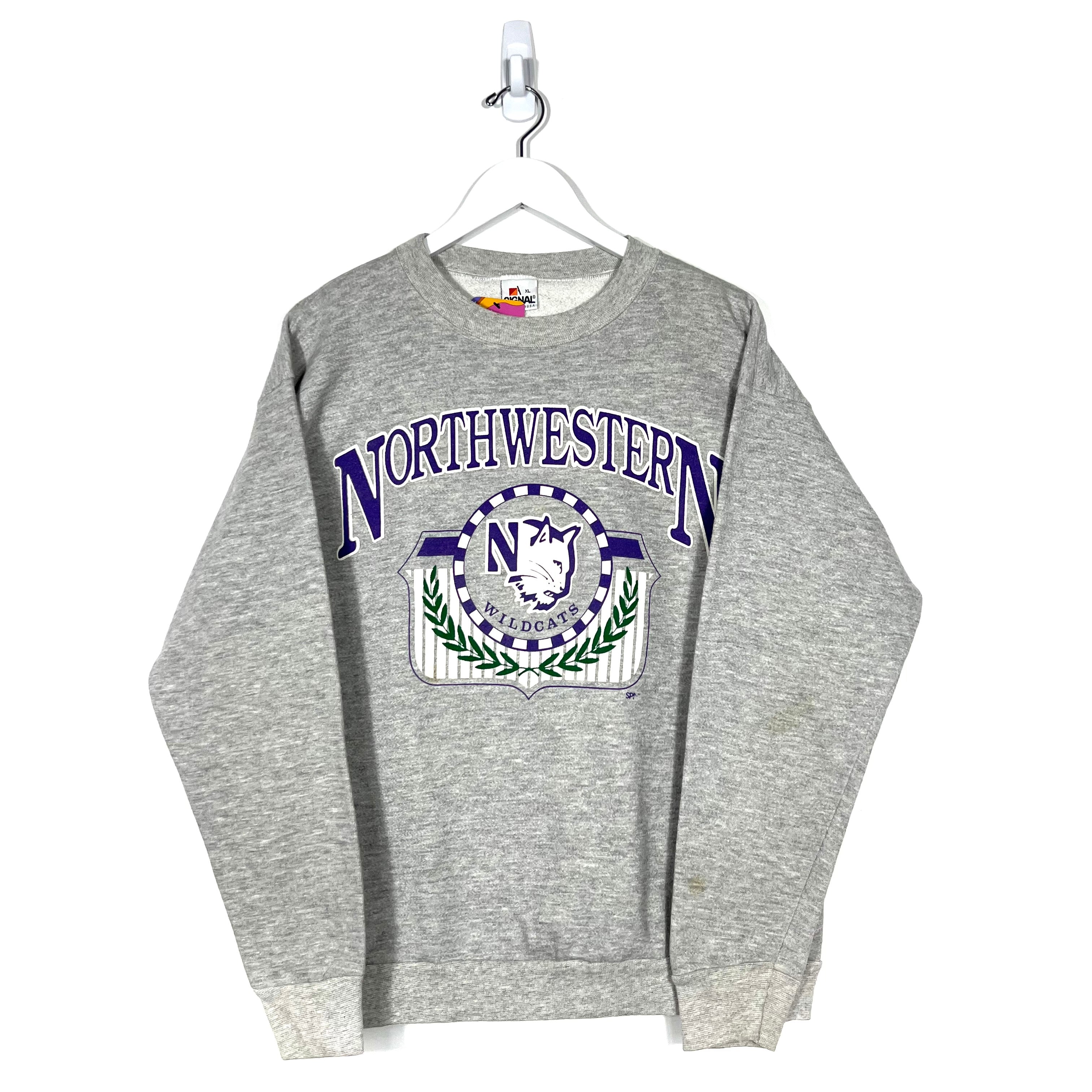 Vintage Northwestern Wildcats Crewneck Sweatshirt - Men's Medium