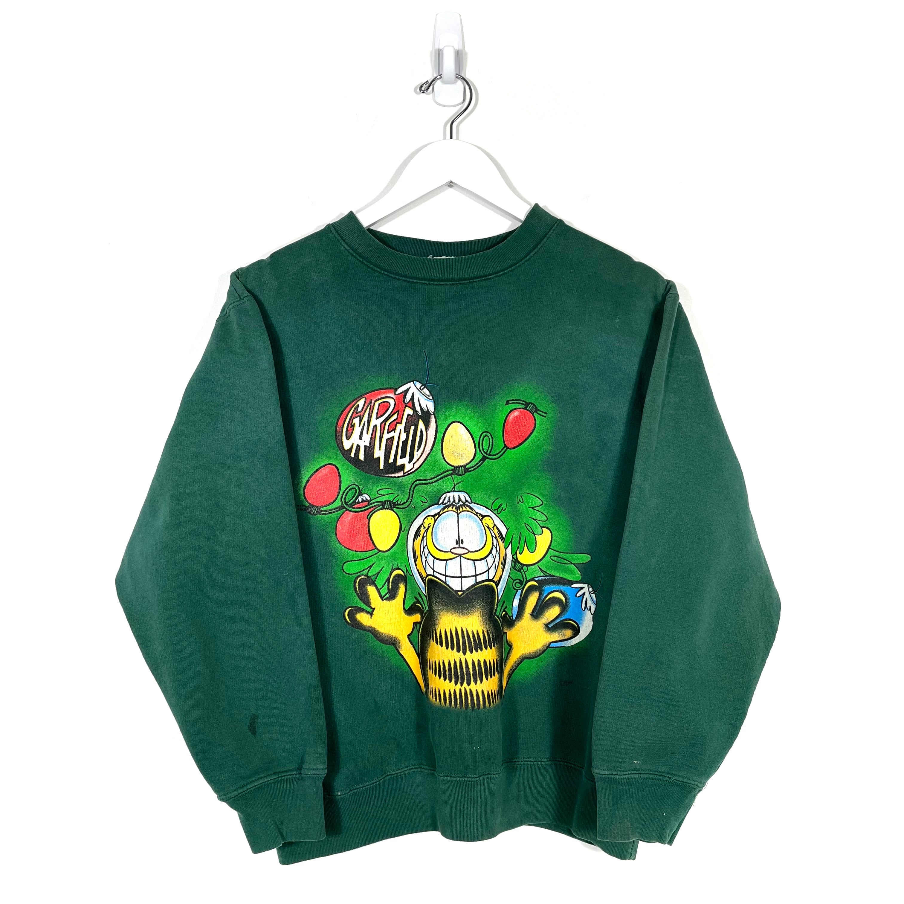 Vintage Garfield Christmas Crewneck Sweatshirt - Women's Small