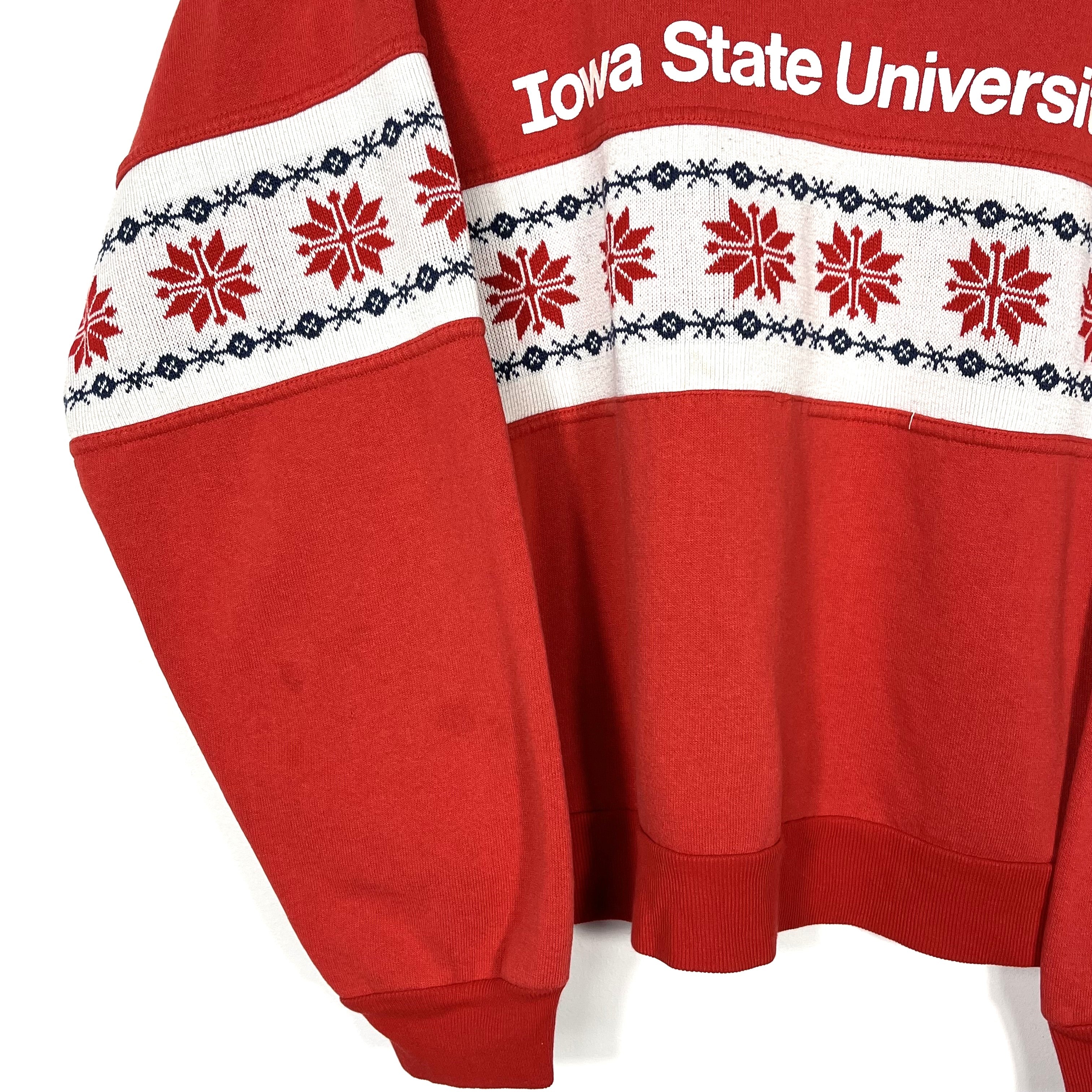 Vintage Iowa State University Crewneck Sweatshirt  - Women's Large