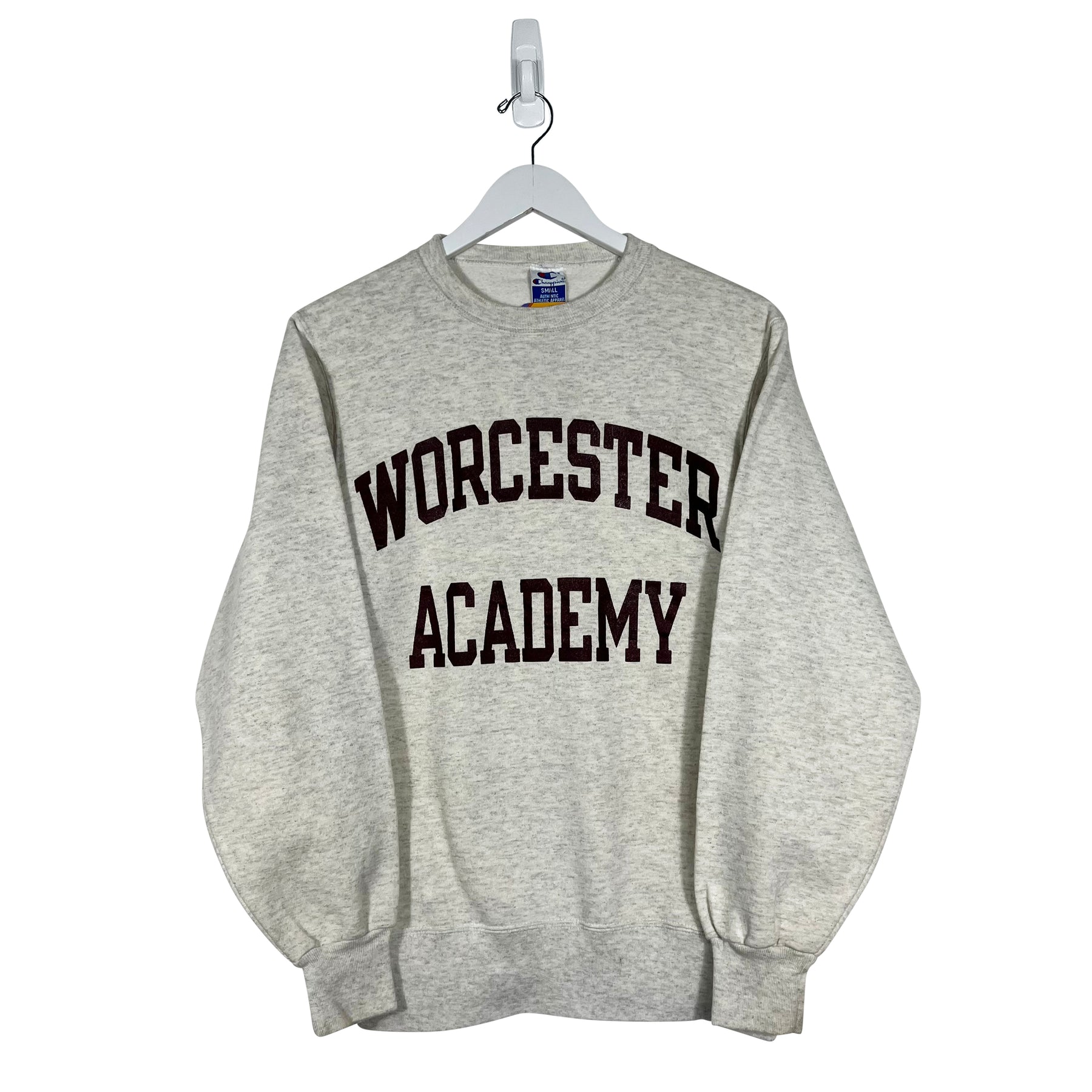 Vintage Champion Worcester Academy Crewneck Sweatshirt - Men's XS