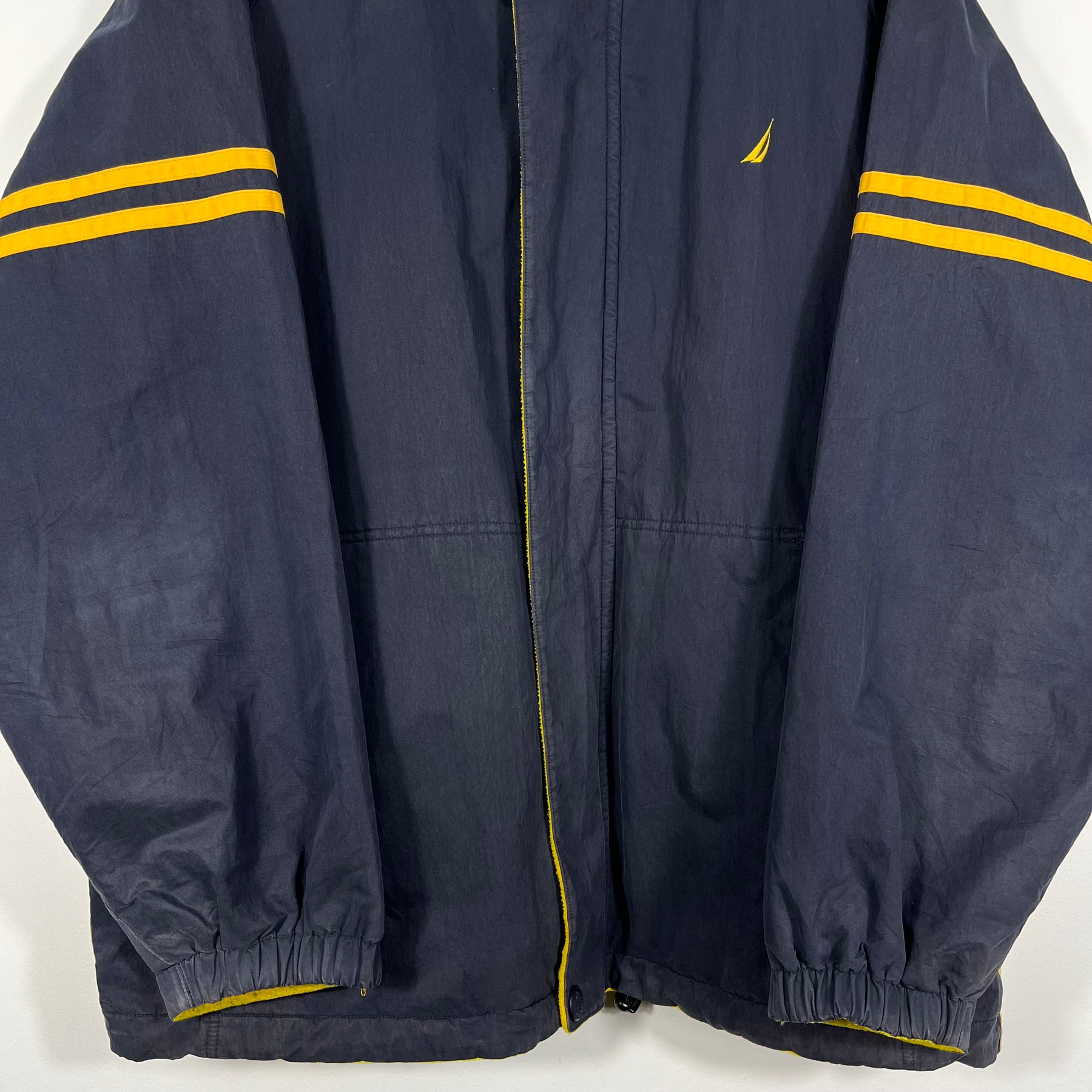 Vintage Nautica Reversible Fleece Lined Jacket - Men's 2XL