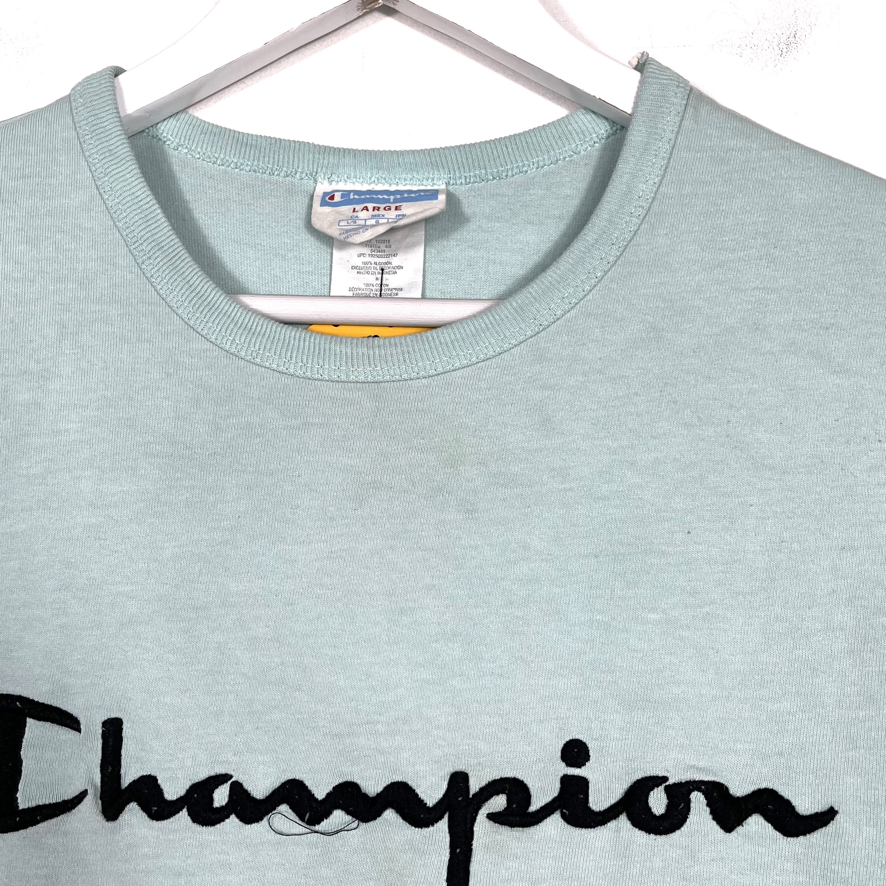 Vintage Champion Spell Out T-Shirt - Men's Medium